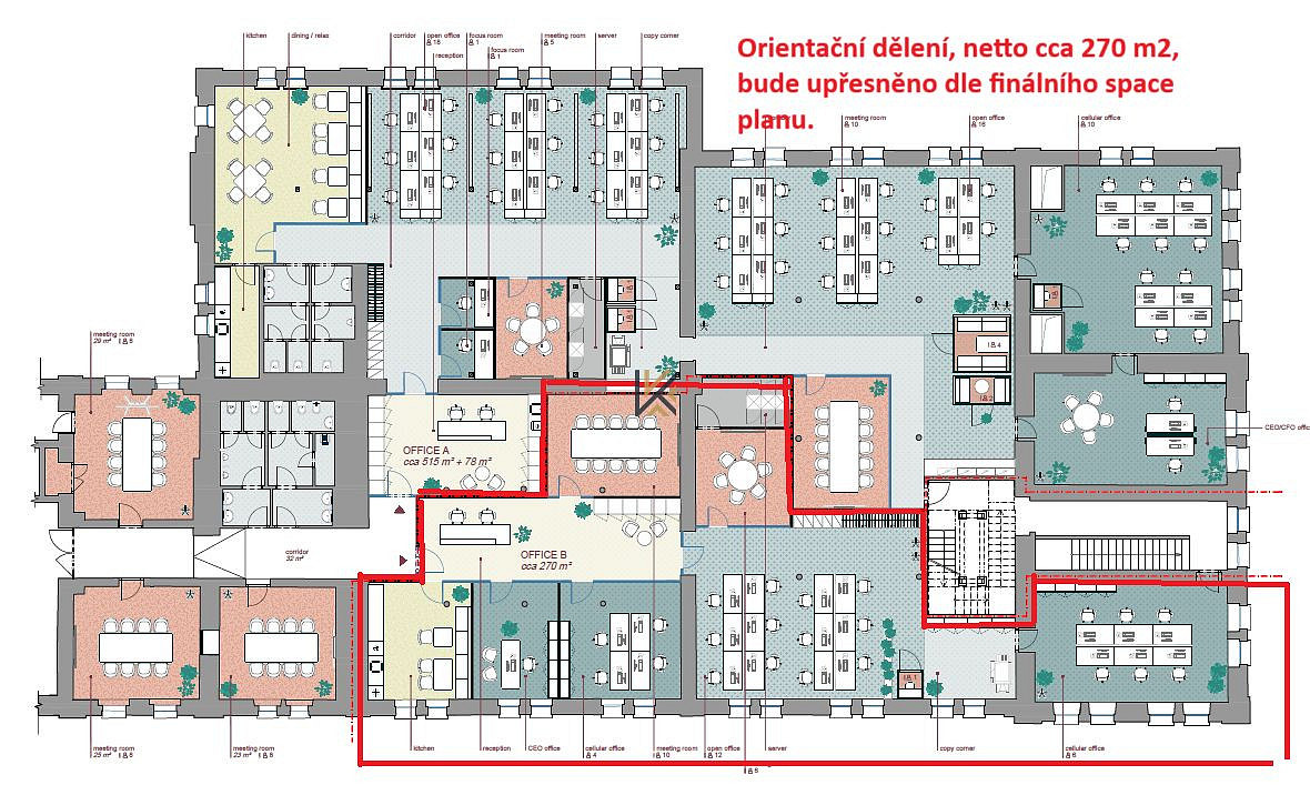 Pronájem kanceláře 270 m² — photo 2