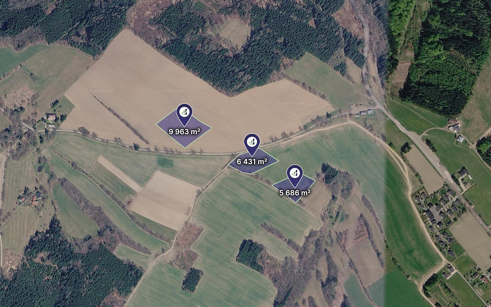 Prodej pole 1 840 m²