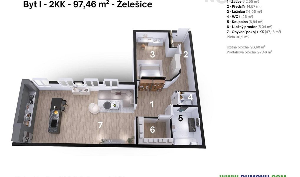 Prodej bytu 2+kk 97 m², Želešice – náhled fotky 25