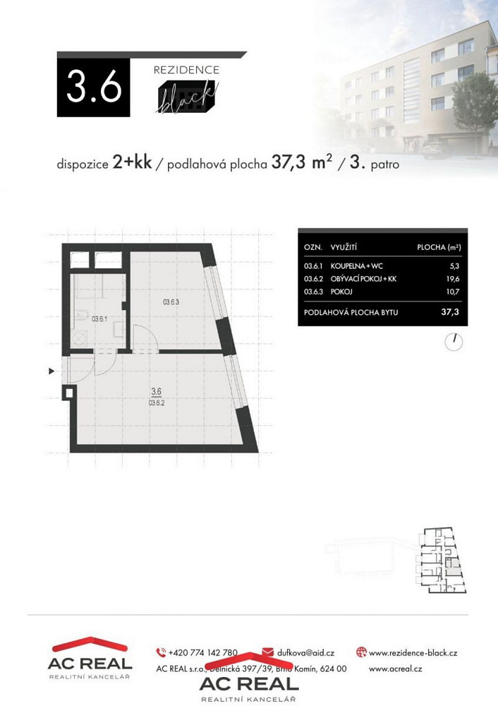 Prodej bytu 2+kk 38 m² – fotografie 5