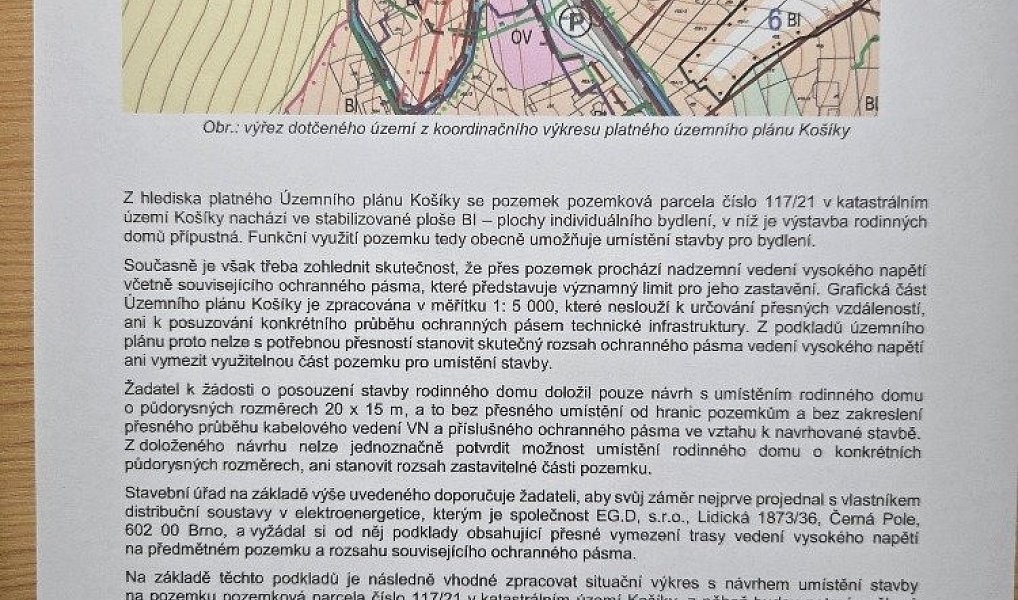 Prodej stavebního pozemku 1 282 m², Košíky – náhled fotky 16