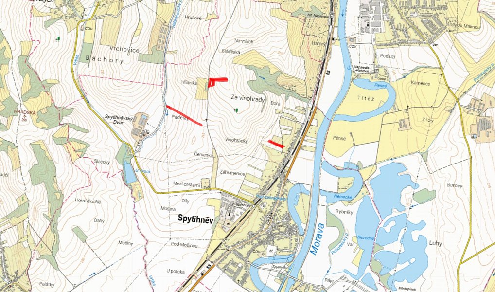 Prodej pole 7 038 m², Spytihněv – náhled fotky 4