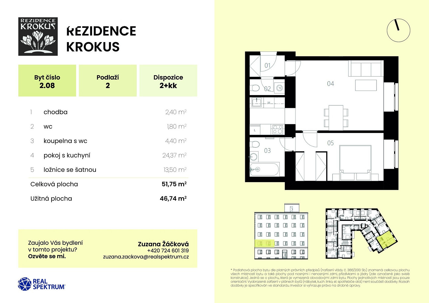 Prodej bytu 2+kk 47 m² – fotografie 2