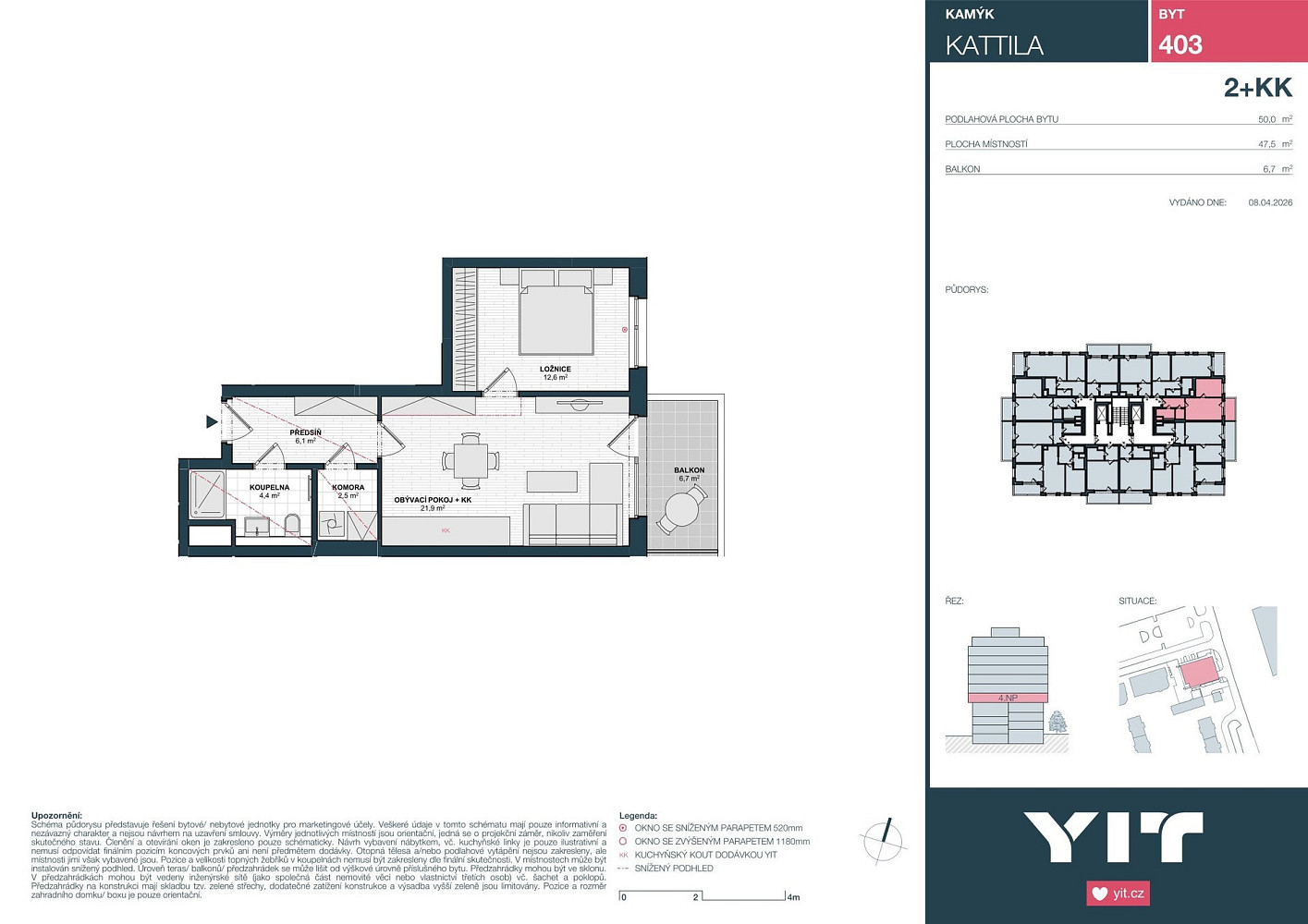 Prodej bytu 2+kk 48 m² – fotografie 2