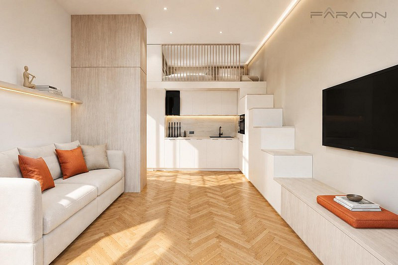 Pronájem bytu 1+kk 28 m² – fotografie 3