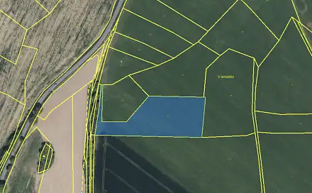Prodej pole 3 486 m², Slatiňany - Trpišov, okres Chrudim