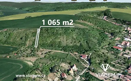 Prodej zahrady 1 065 m², Milešovice, okres Vyškov