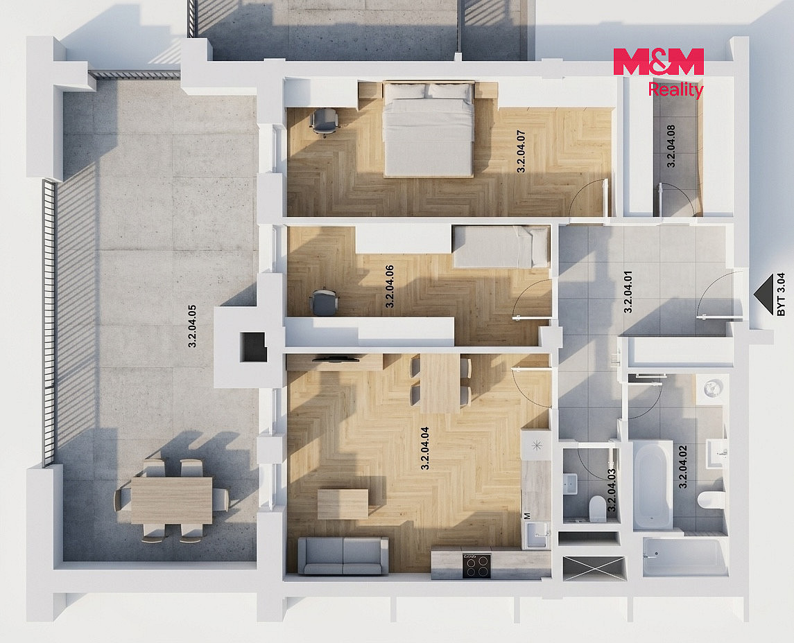 Prodej bytu 3+kk 83 m² — photo 4
