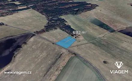 Prodej pole 6 113 m², Krakovany, okres Kolín