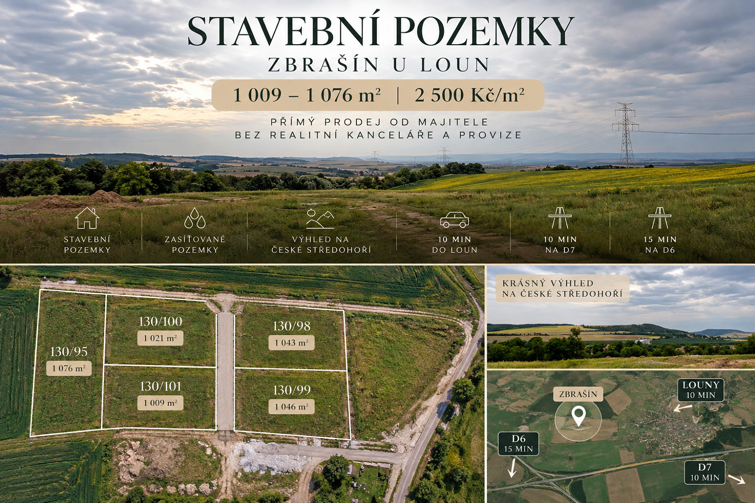 Prodej stavebního pozemku 1 009 m²