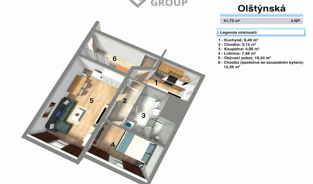 Prodej bytu 2+1 48 m², Praha – náhled fotky 9