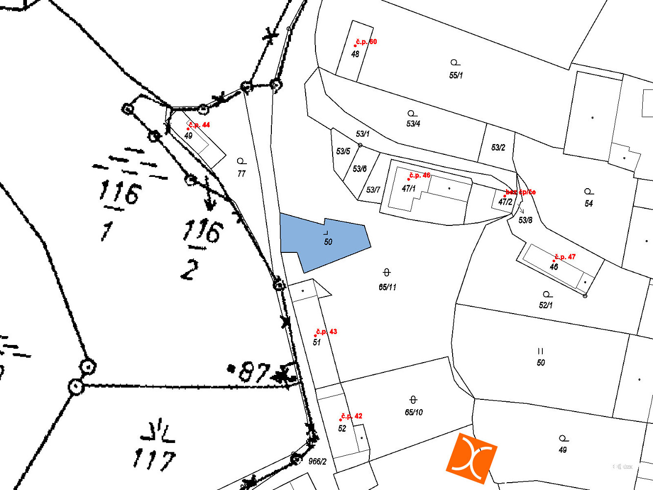 Prodej stavebního pozemku 18 m² – pohled 2