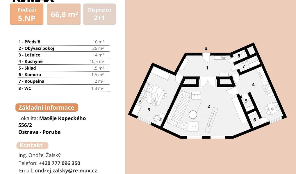 Prodej bytu 2+1 69 m², Ostrava – náhled fotky 15