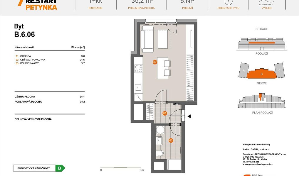 Prodej bytu 1+kk 35 m², Praha – náhled fotky 2