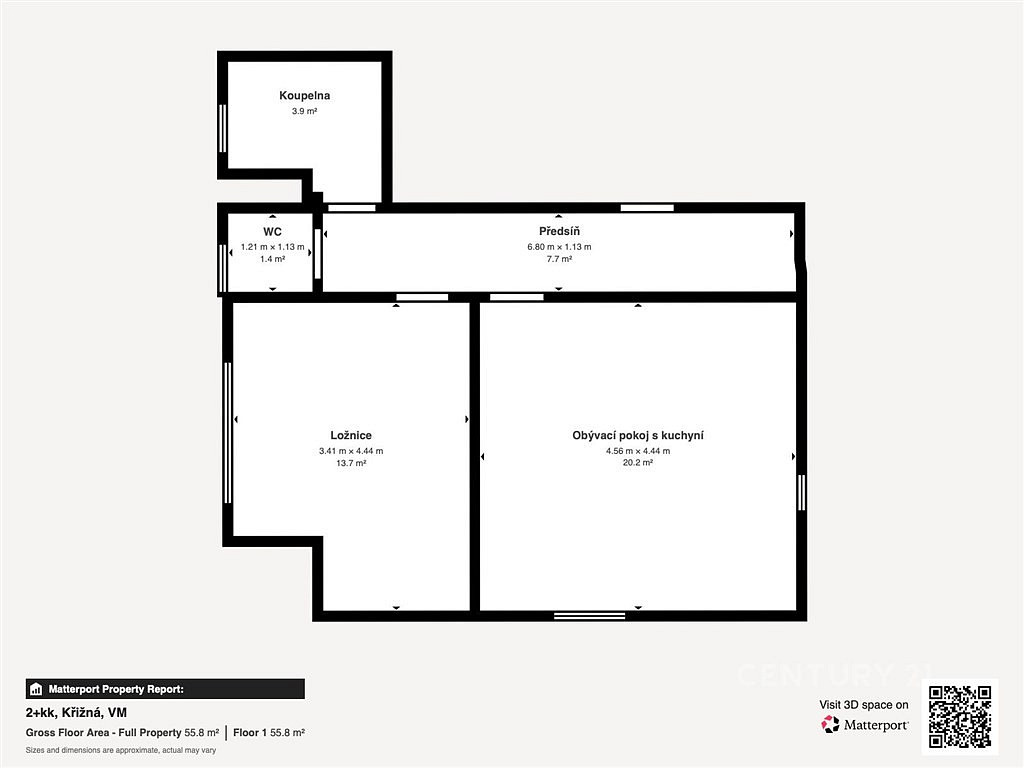 Pronájem bytu 2+kk 55 m² — photo 4
