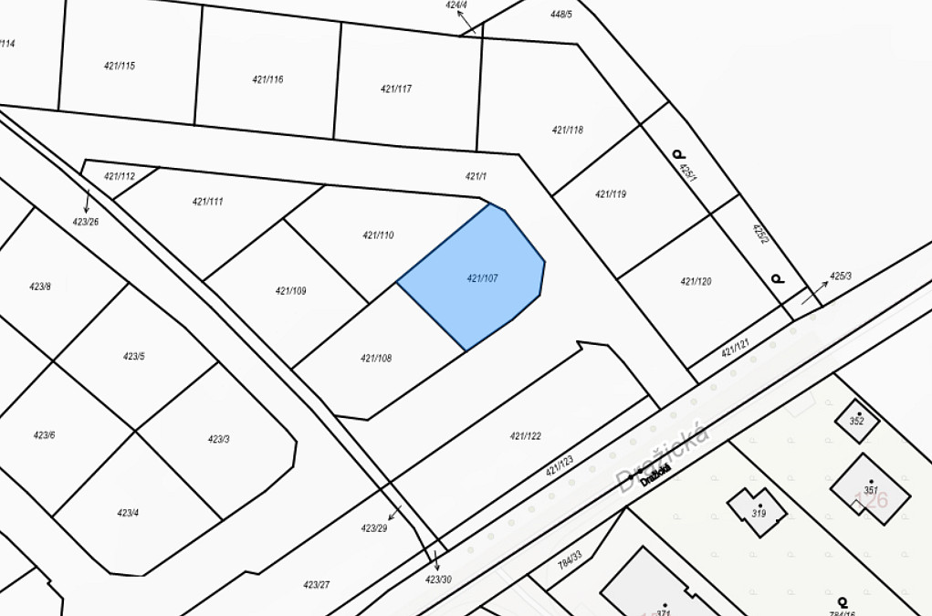 Prodej stavebního pozemku 586 m² – fotografie 3