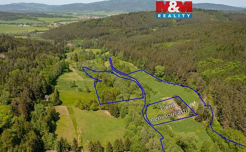 Prodej stavebního pozemku 65 564 m², Kájov, okres Český Krumlov