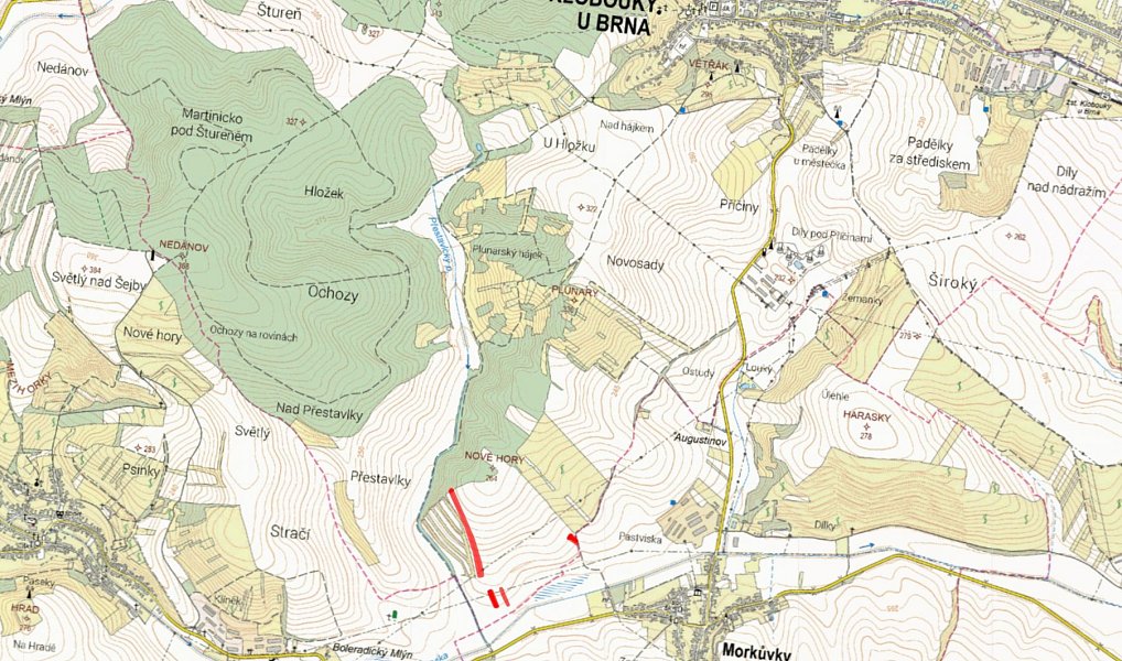 Prodej pole 7 163 m², Klobouky u Brna – náhled fotky 2