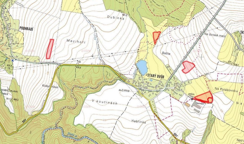 Prodej louky 26 390 m², Třemošnice – náhled fotky 3