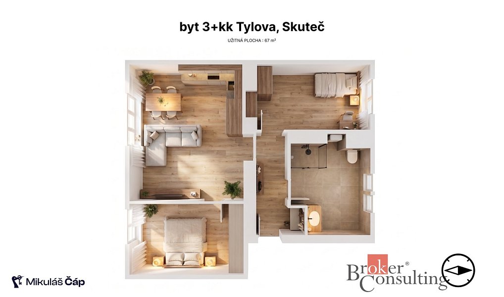 Prodej bytu 3+kk 67 m², Skuteč – náhled fotky 13