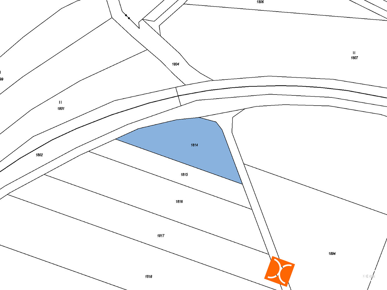 Prodej pole 296 m² – pohled 2