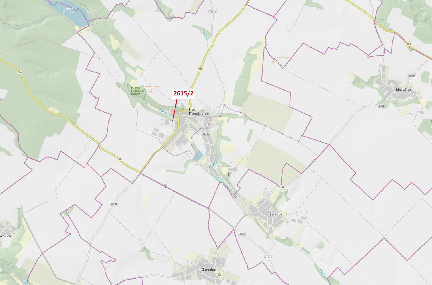 Dražba lesa 391 m²