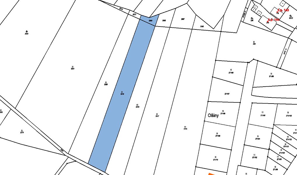 Prodej pole 515 m², Herálec – náhled fotky 2