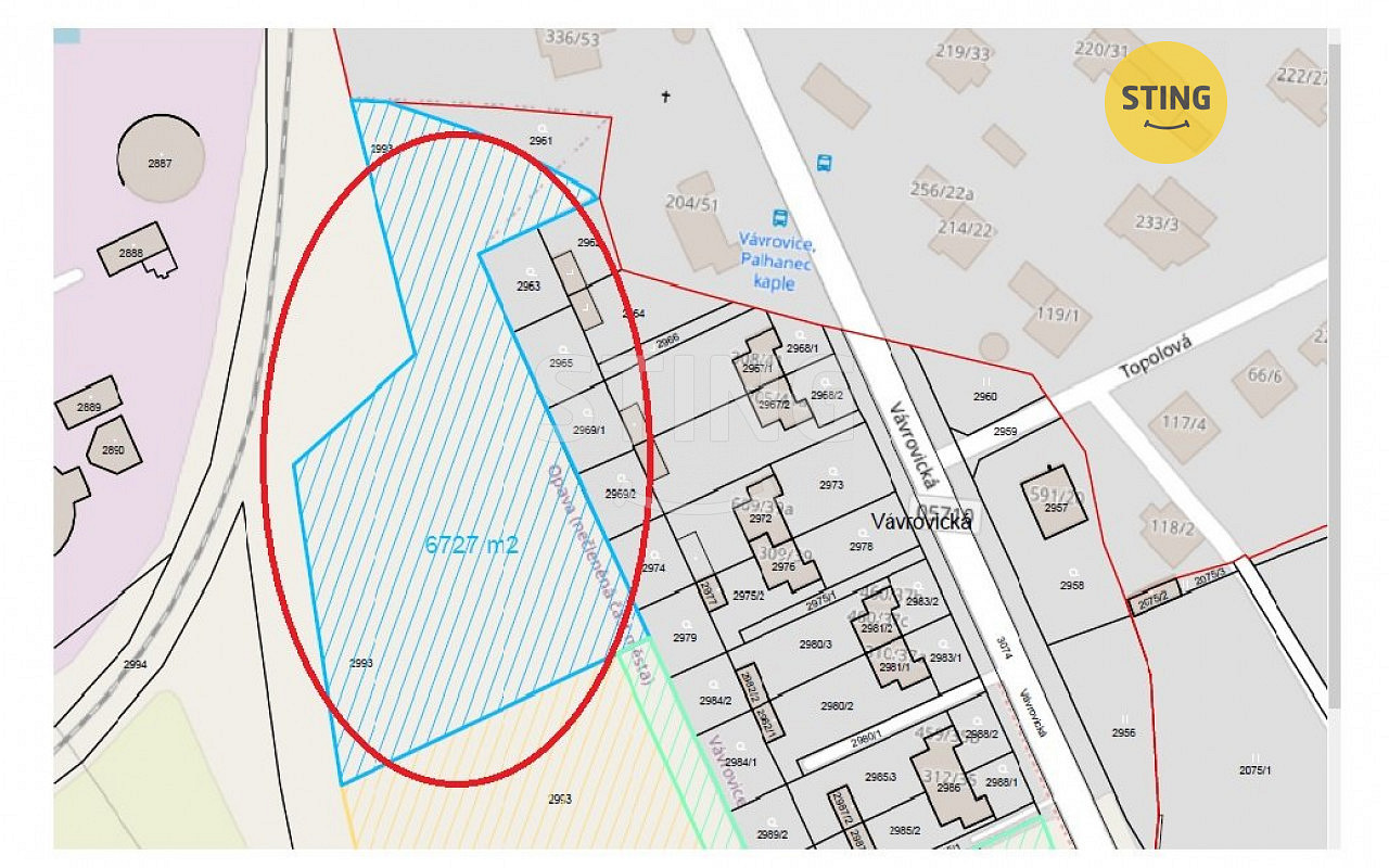 Prodej komerčního pozemku 7 349 m²