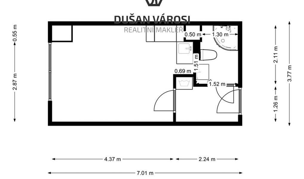Pronájem bytu 1+kk 25 m², Přerov – náhled fotky 7
