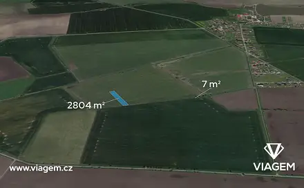 Prodej pole 350 m², Charvatce, okres Mladá Boleslav