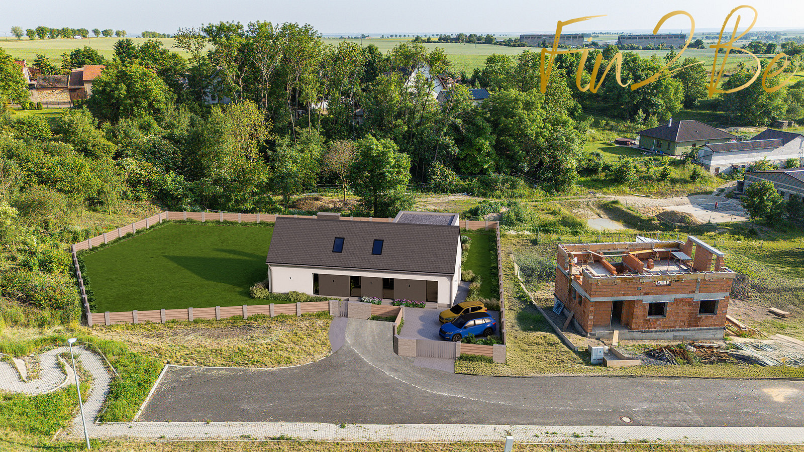 Prodej stavebního pozemku 1 360 m² – pohled 3