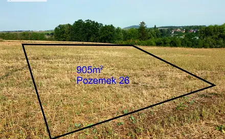 Prodej pozemku 826 m², Bystřice, okres Benešov