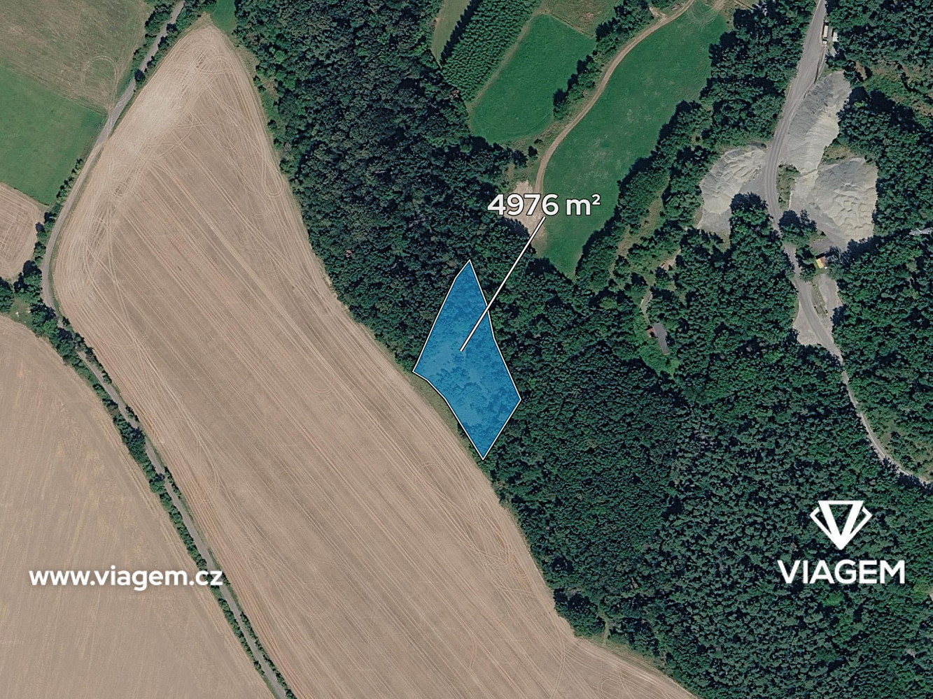 Prodej lesa 2 488 m² – pohled 2