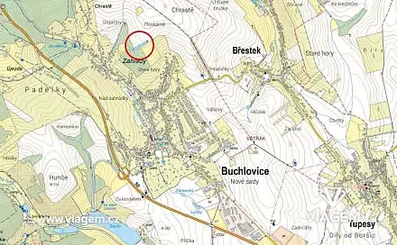 Prodej pole 1 168 m², Buchlovice, okres Uherské Hradiště