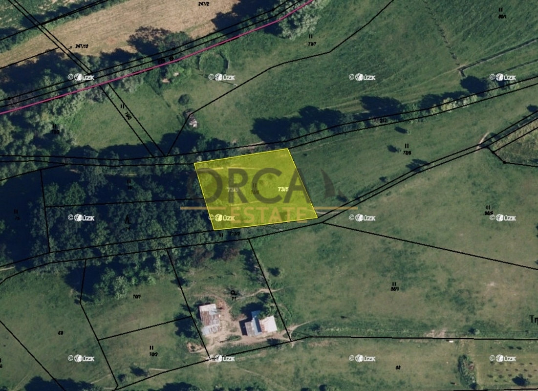 Prodej pozemků o výměře 3687 m² v k. ú. Červená Lhota u Řimic (okres Olomouc) – pohled 2