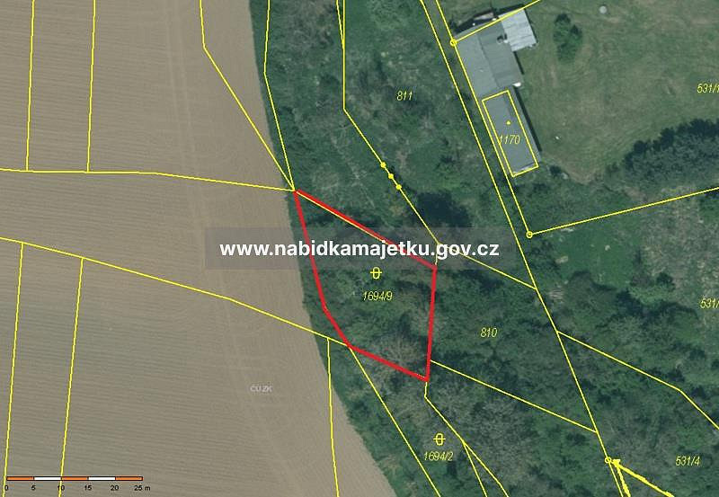 Prodej pozemku 479 m²