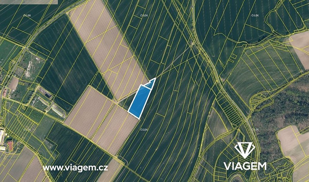 Prodej pole 2 796 m², Chotiněves – náhled fotky 3
