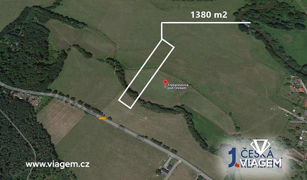 Prodej pole 1 380 m², Třebechovice pod Orebem – náhled fotky 2