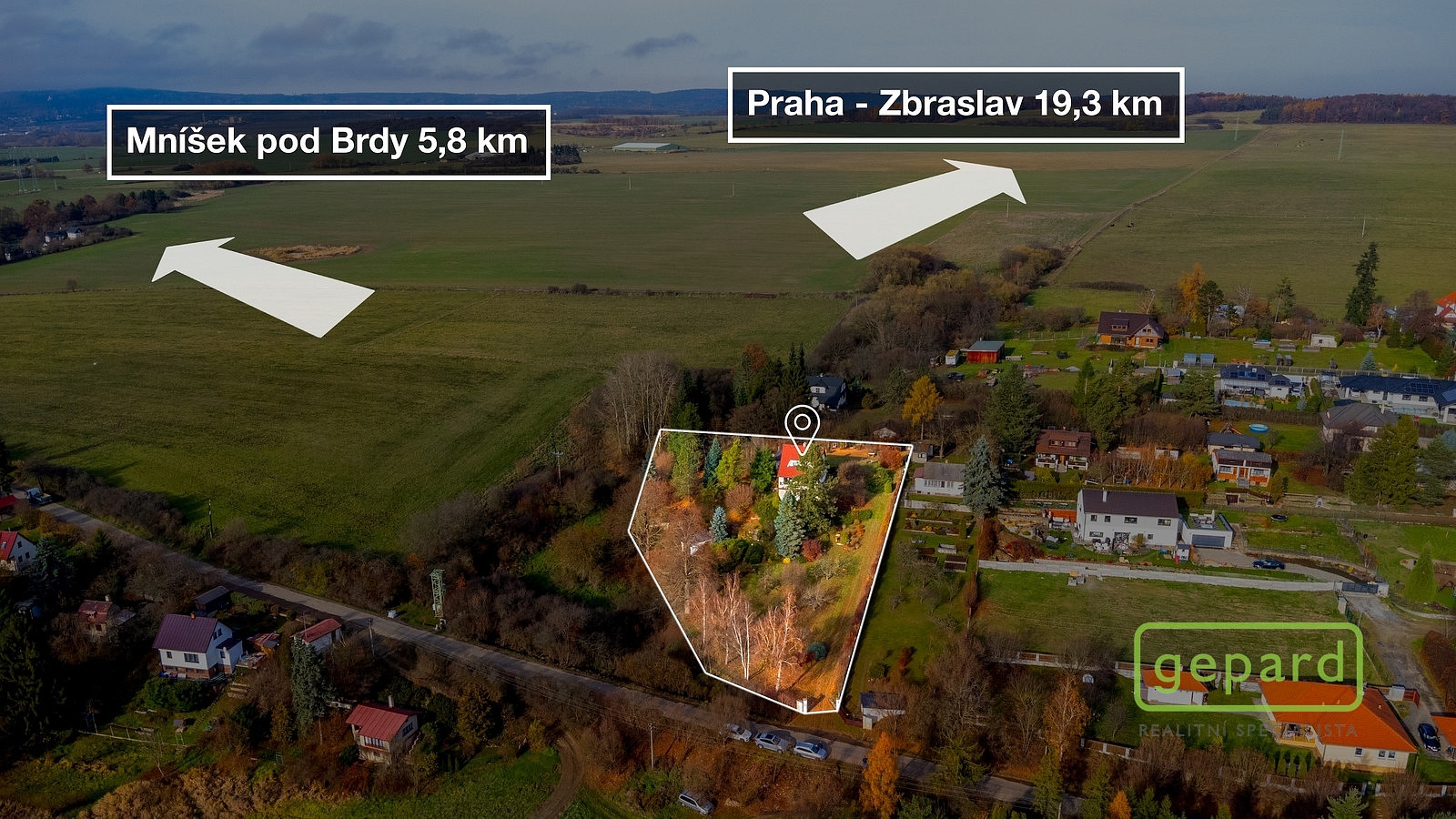 Prodej stavebního pozemku 3 820 m² – fotografie 3