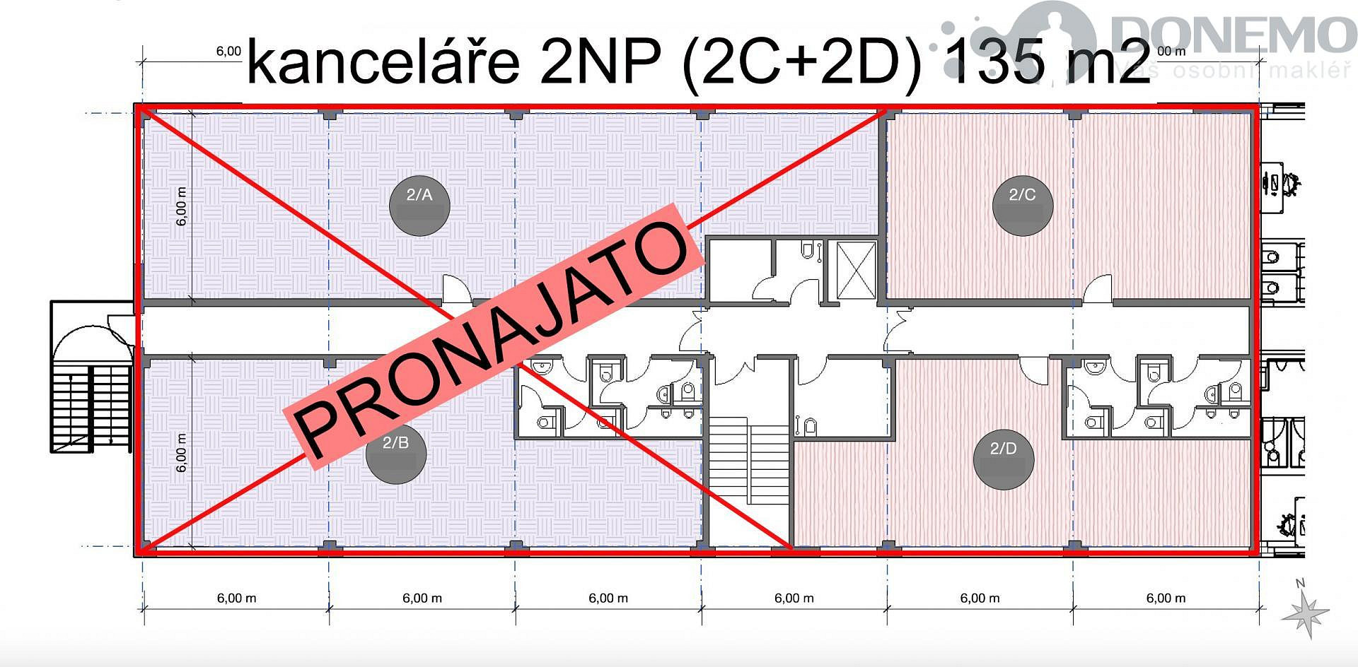 Pronájem kanceláře 260 m² — photo 4