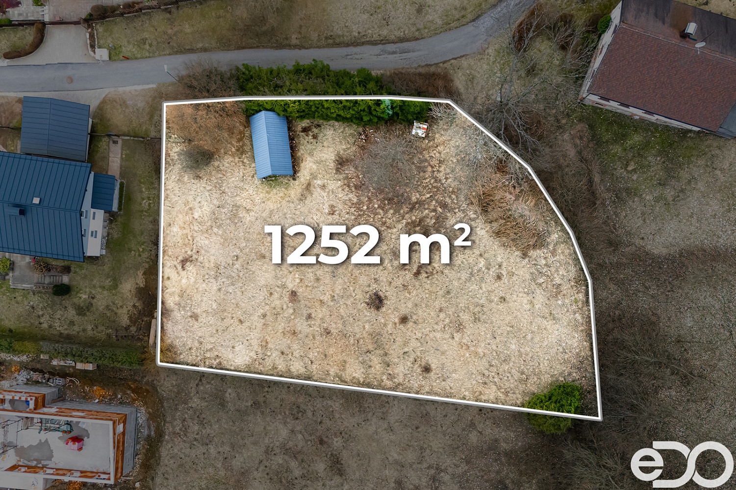 Prodej stavebního pozemku 1 252 m² – fotografie 3