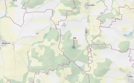 Dražba lesa 8 912 m², Kuřimany