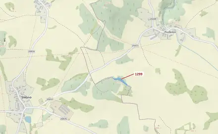 Dražba lesa 2 275 m², Stebno