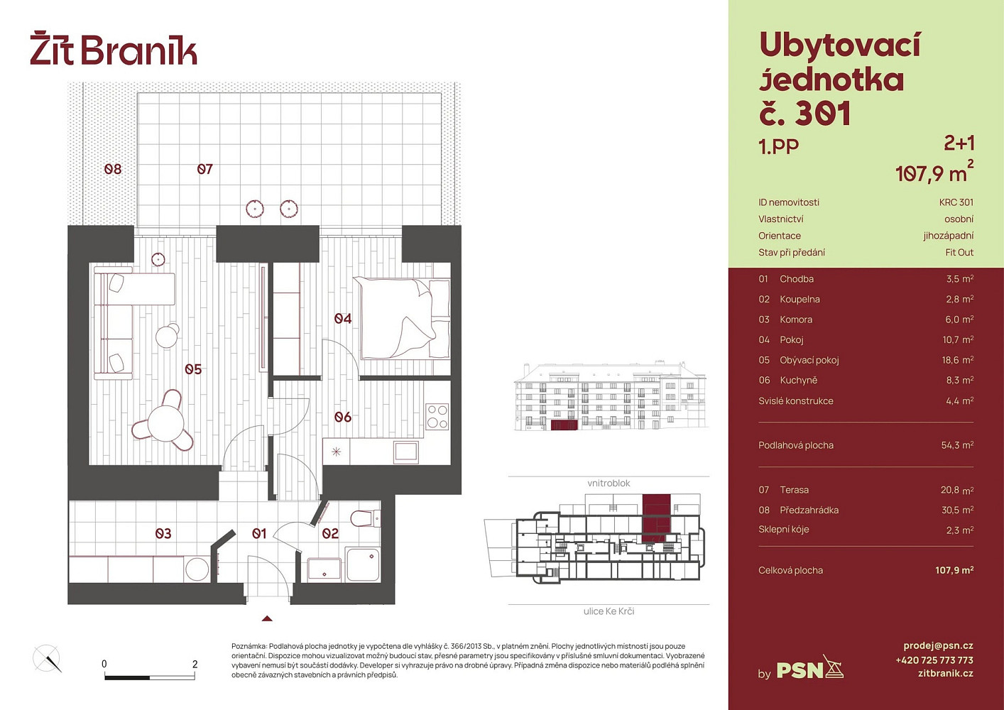 Prodej bytu 2+1 50 m² – fotografie 2