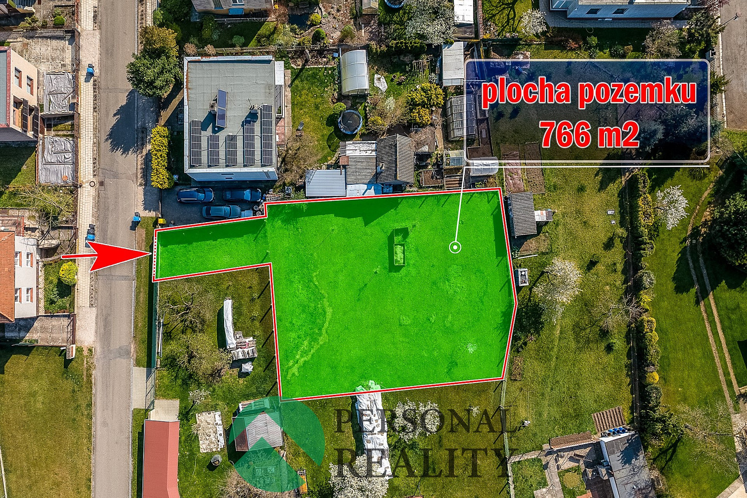 Prodej stavebního pozemku 766 m² – fotografie 4