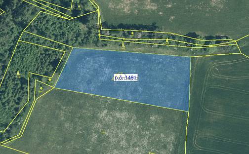 Prodej pole 5 549 m², Hoslovice, okres Strakonice