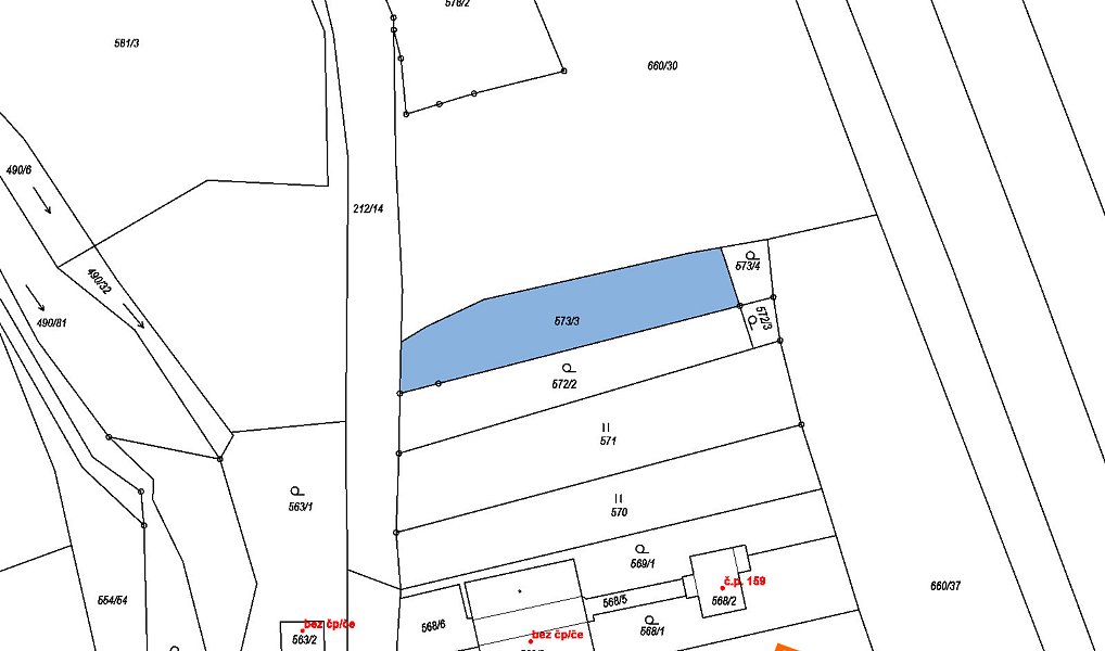 Prodej pole 279 m², Lhota Rapotina – náhled fotky 2