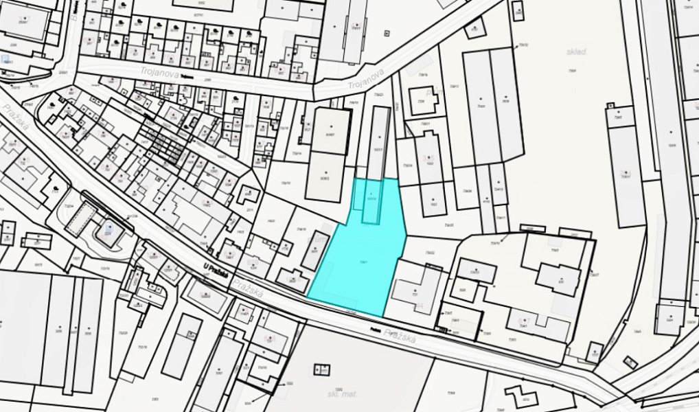 Prodej komerčního pozemku 3 387 m², Slaný – náhled fotky 3