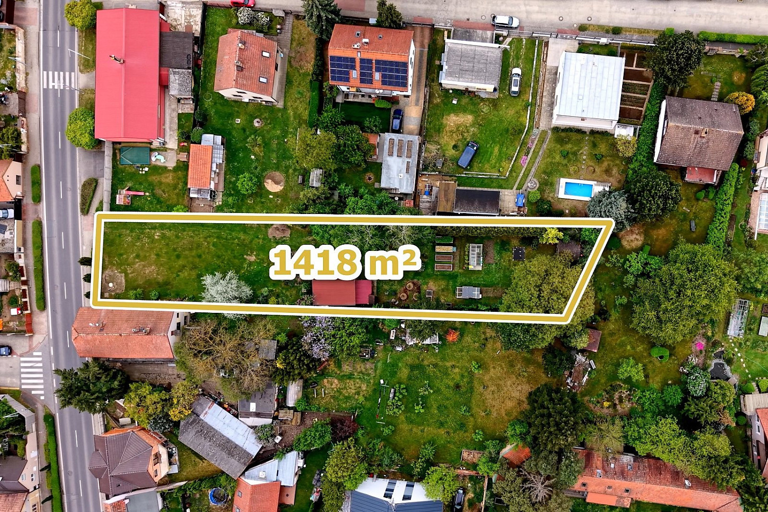 Prodej stavebního pozemku 1 418 m² — photo 3