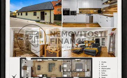 Prodej domu 78 m² s pozemkem 440 m², V Hradu, Dolní Bukovsko, okres České Budějovice